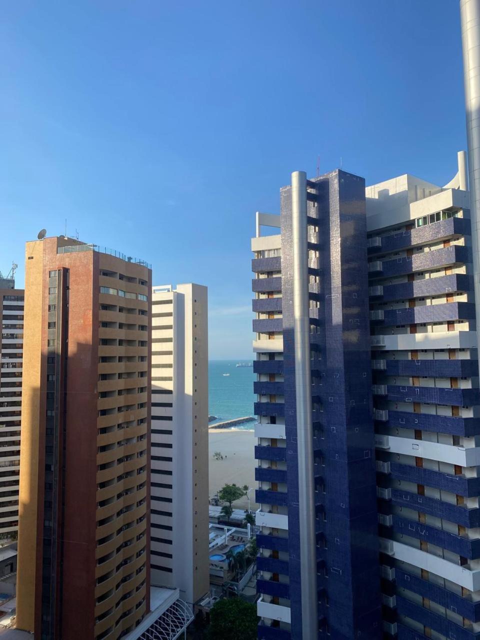 Apartamento Beira Mar Fortaleza Beach Class Bagian luar foto